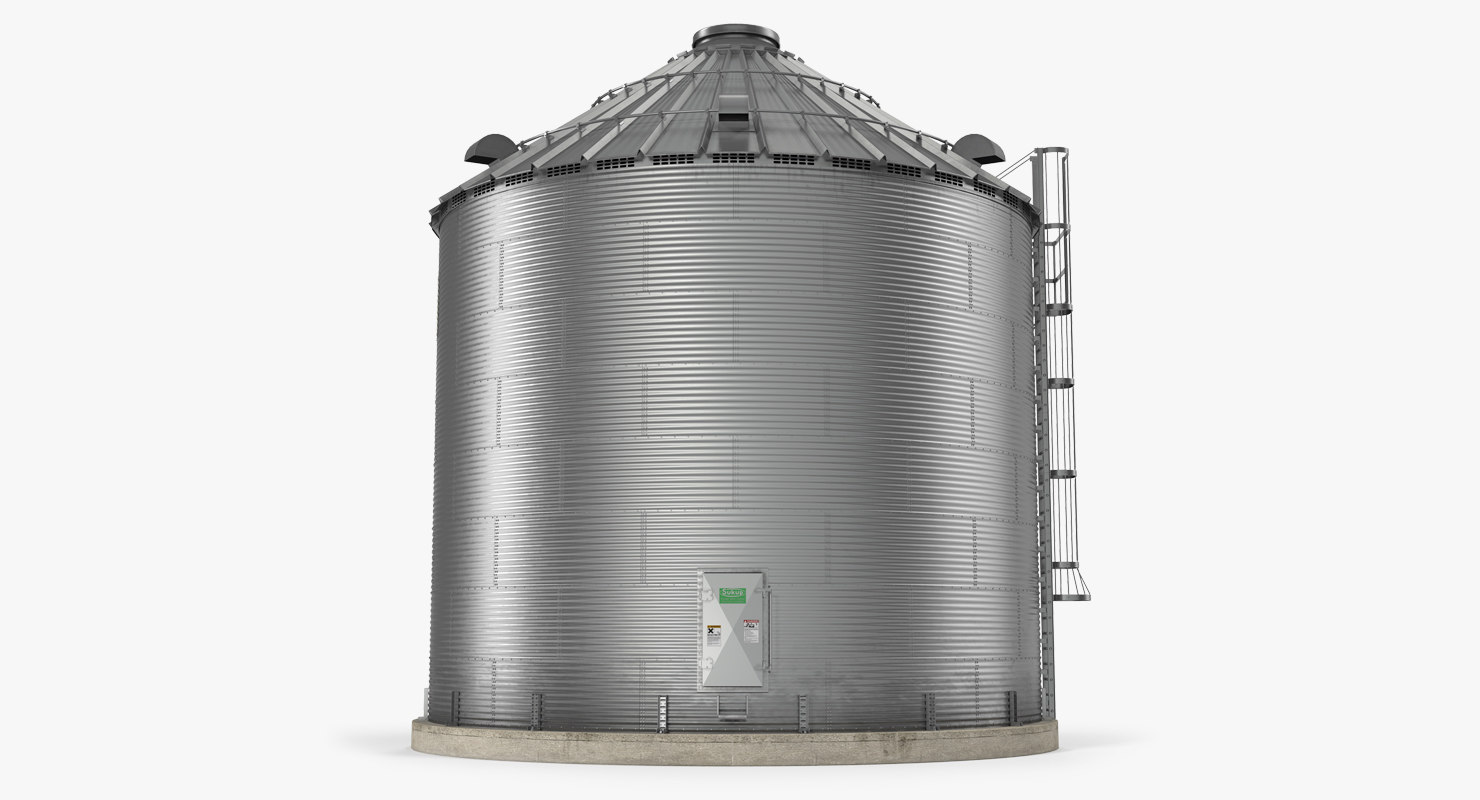 3d model grain bin