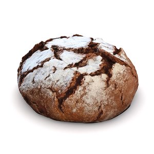 3d scan loaf bread model
