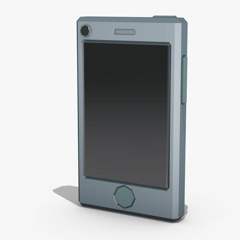 stylized mobile phone 3d model