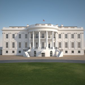3d model white house u