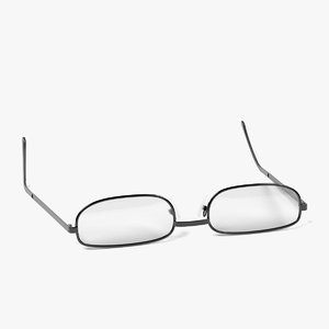 glasses 3d obj