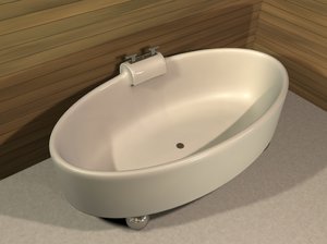 modern bathtub 3d obj