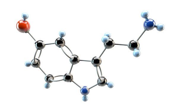 Serotonin Molecule 3d 3ds