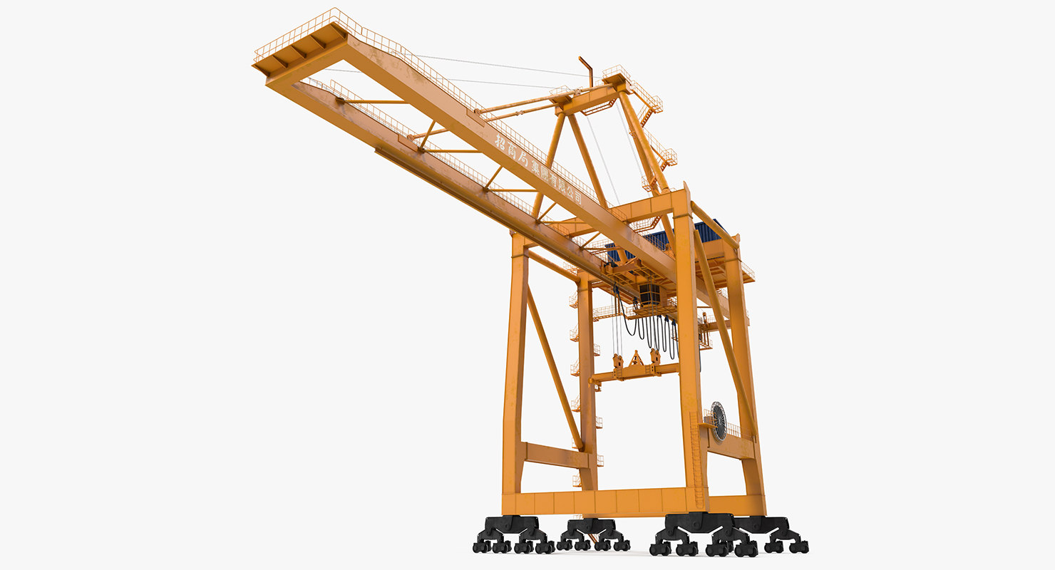 container handling gantry crane 3d model