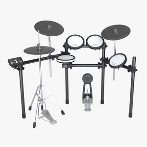 photoreal electronic drum 3d model