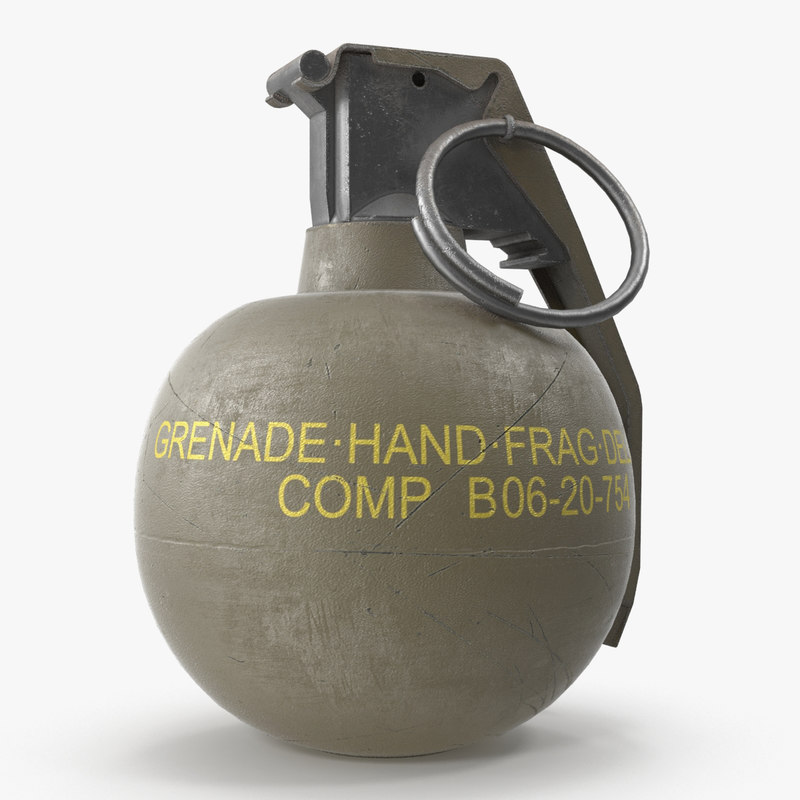 3d model m67 hand grenade