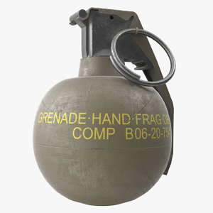 3d model m67 hand grenade