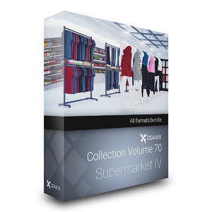 3d model volume 70 supermarket market