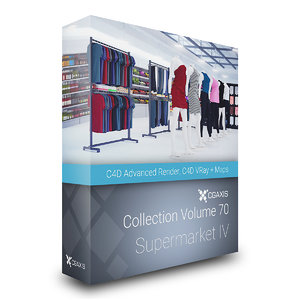 3d volume 70 supermarket market model