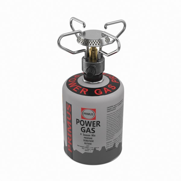 gas cylinder camping stove 3d model