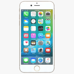 apple iphone 7 gold 3d model