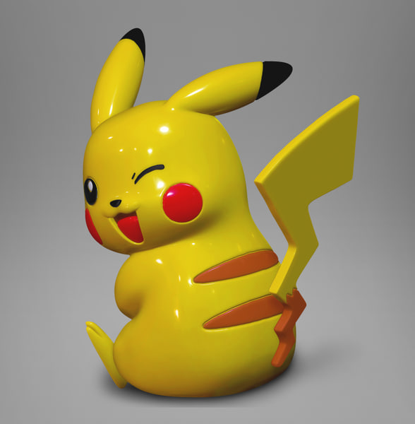 3d cute pikachu printing