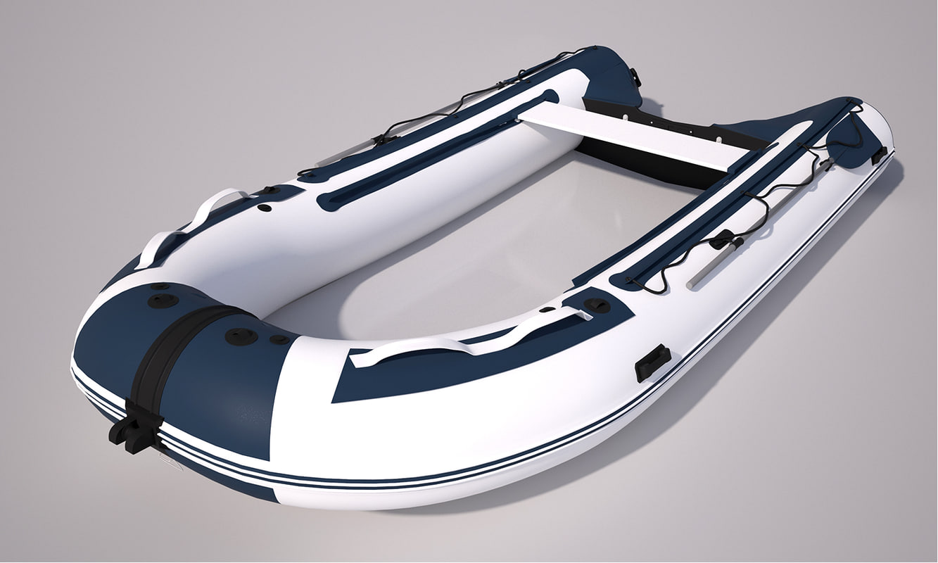 3d model inflatable boat