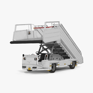 3d model of passenger boarding stairs vehicle