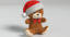 christmas teddy bear 3d model