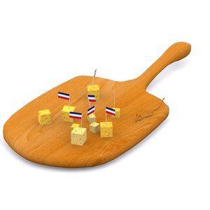 3d model cheese board