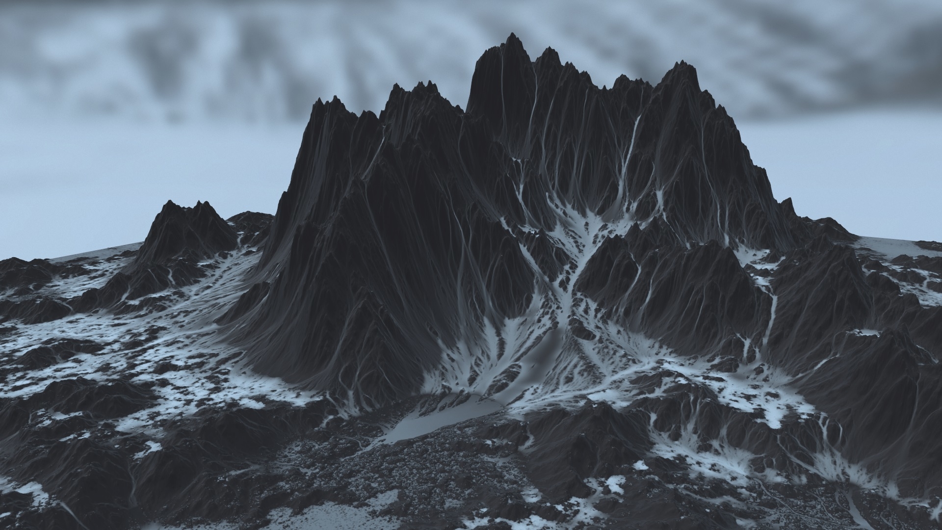 雪山(1)3d模型