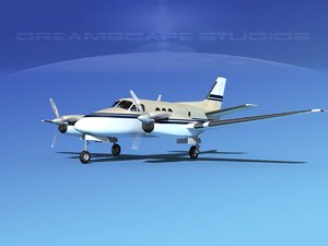 3d model of propellers beechcraft c100 king air