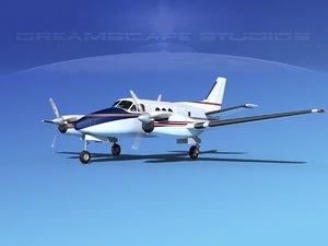 3d model of propellers beechcraft c100 king air