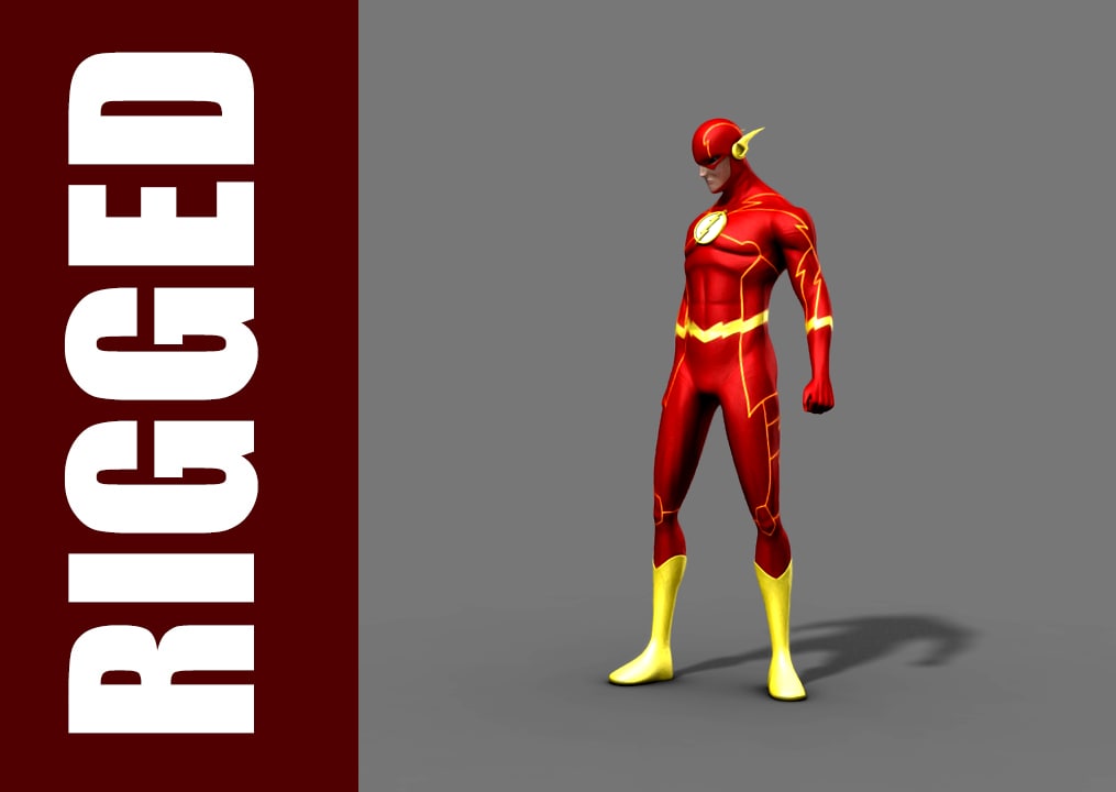 free flash rig character 3d model