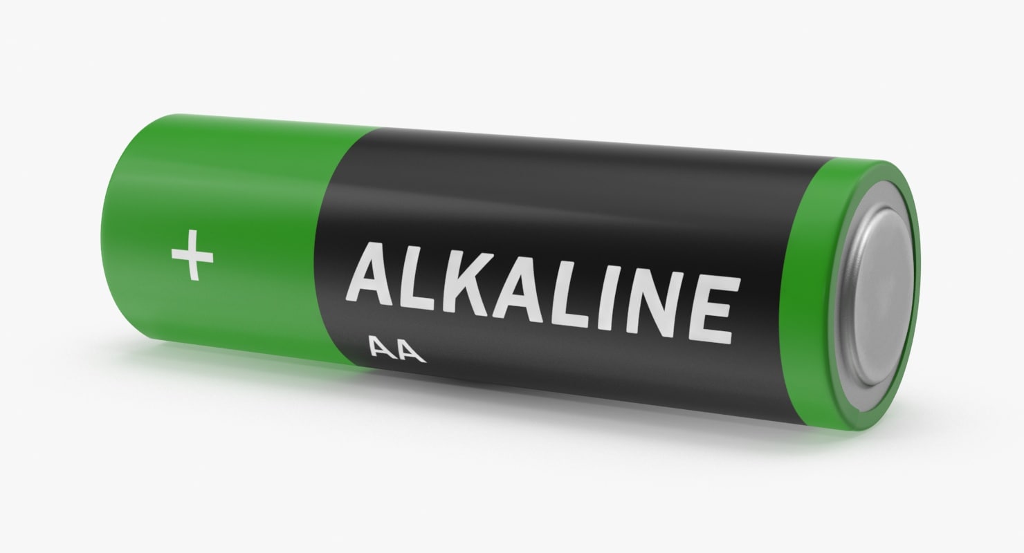 3d model aa batteries