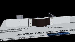 titanic expansion joint 3d model