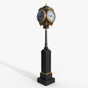 trump tower clock obj