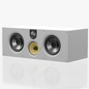 central bowers wilkins white 3d model