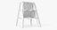 3d 12 step ladder stool