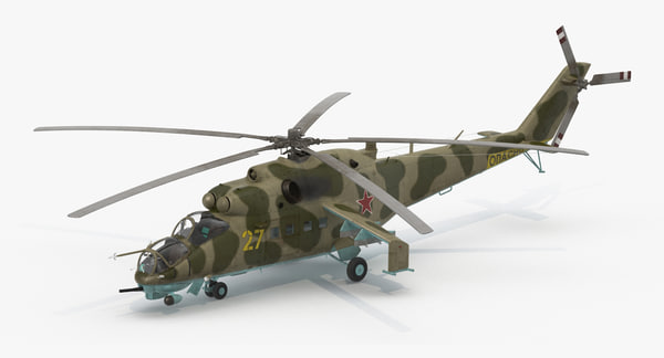 3d model russian helicopter mil mi-24