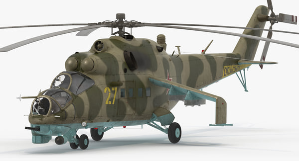 3d model russian helicopter mil mi-24