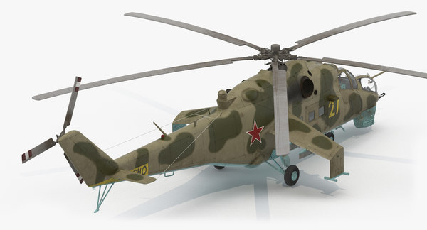 3d model russian helicopter mil mi-24