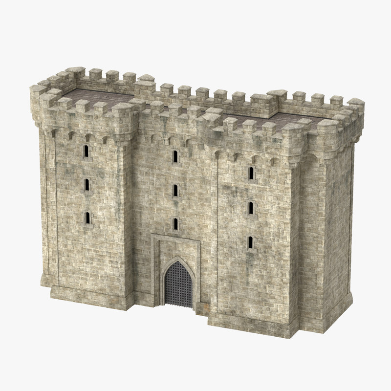 3d medieval turret - castle