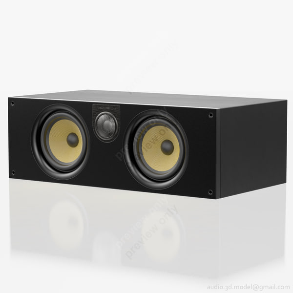 3D модель Bowers & Wilkins HTM 62 S2 Черный ясень, как max, 3ds, ob...