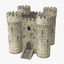 3d medieval turret - castle
