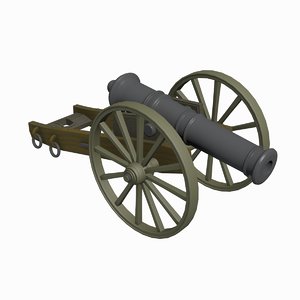 3d cannon gun model