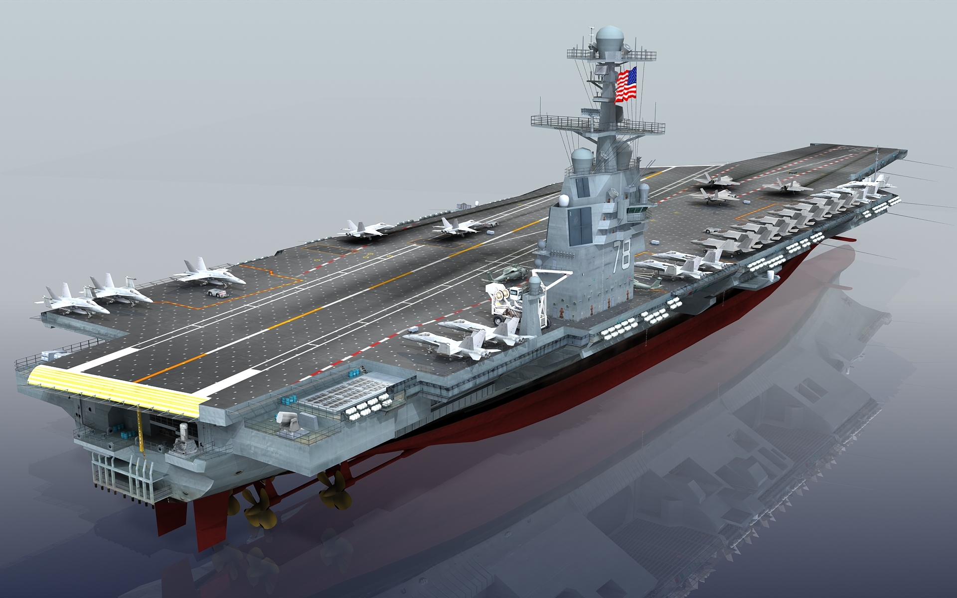 ford cvn-78号3d模型