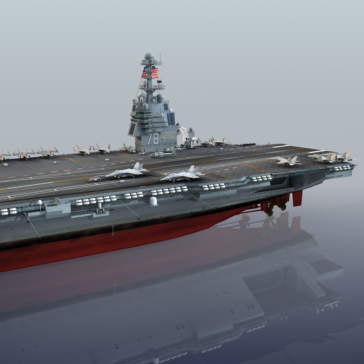 ford cvn-78号3d模型