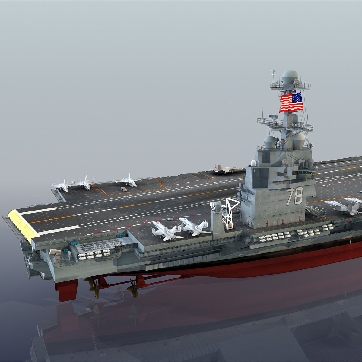 ford cvn-78号3d模型