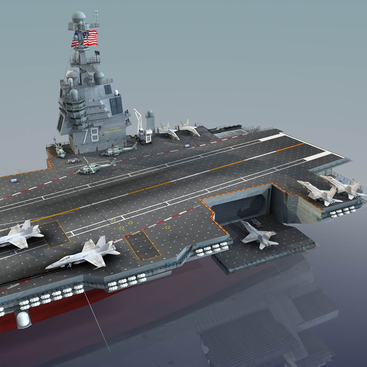 ford cvn-78号3d模型