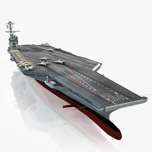 3d model uss gerald r aircraft carrier