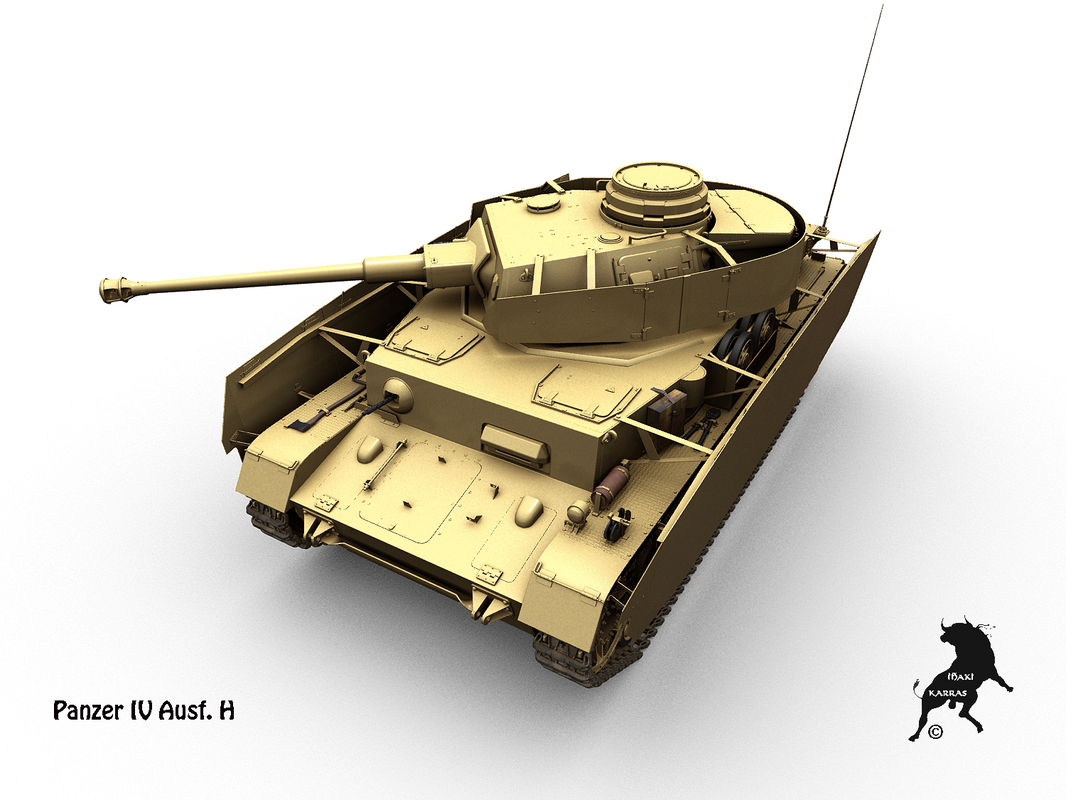 3d model panzer iv ausf h