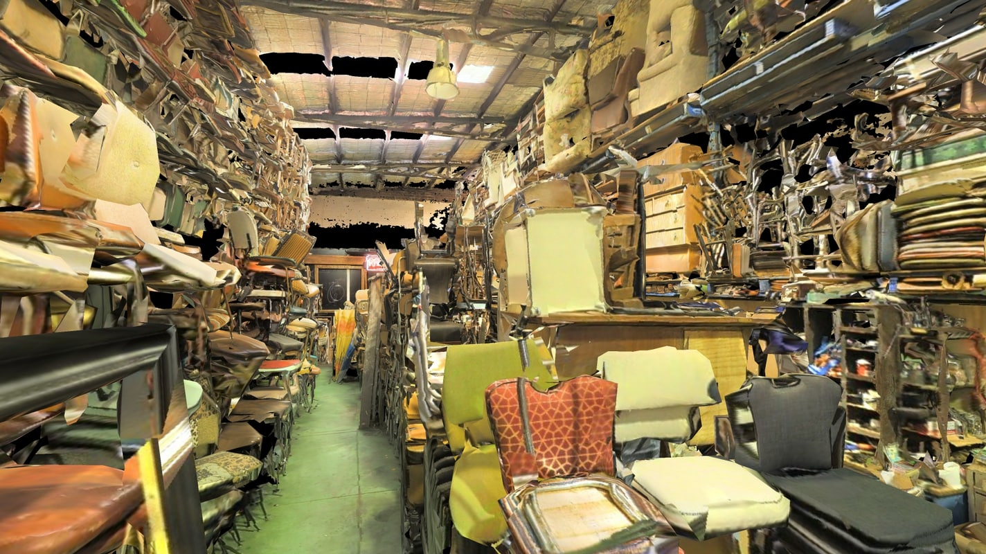 3d model old vintage warehouse