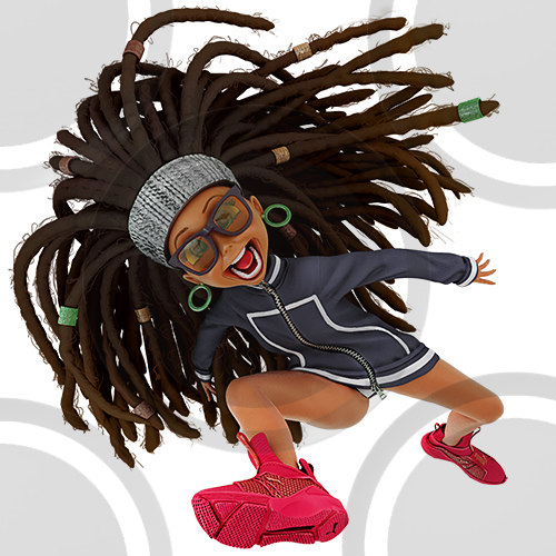 Stock PNG art cartoon puma