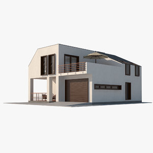 contemporary house interior 3d model