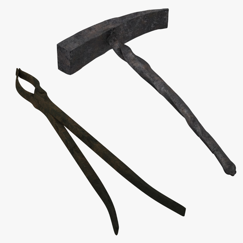 3d Blacksmith Hammer Tongs Model   Medieval Blacksmith Tools 003 9E9079B6 694B 4DF9 A88E 17C540EFA735Original 