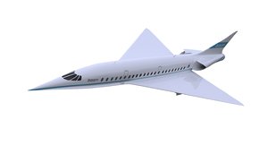 boom xb-1 supersonic 3d model
