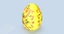 3d german easter egg yellow