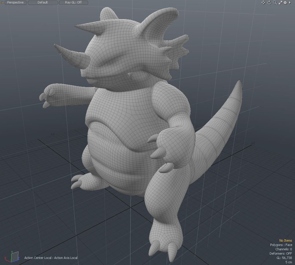 3d rhydon pokemon model