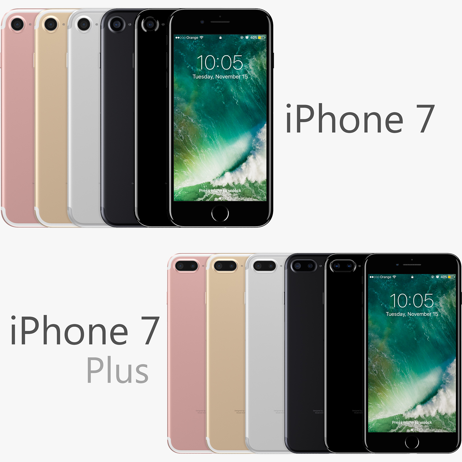 iphone 7 colors 3d max